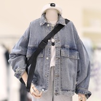 zaw big code denim jacket female spring autumn design sensation small crowdsourced mm loose retro port wind fried street jacket blouse