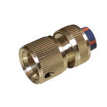 Pure copper four-point water pipe through the water connection car wash water gun water pipe joint (single)