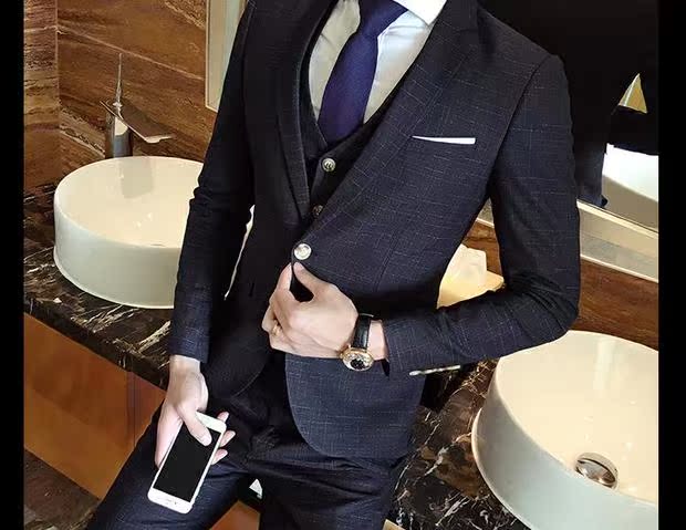 Bộ vest nam phù hợp với chú rể đã kết hôn quần kaki