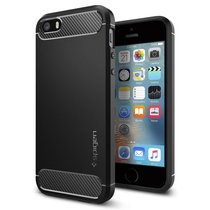 Applicable Spigen Apple 5se Protective case carbon fiber housing iPhone SE 5s mobile phone case silicone sleeve