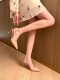 裸粉色漆皮v家高跟鞋女2024新款尖头细跟后空斩男一字带包头凉鞋