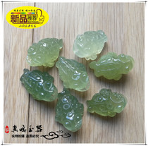 Natural jade Xiuyu gold toad pendant three-dimensional ice through pendant ice A goods Xiuyu pendant