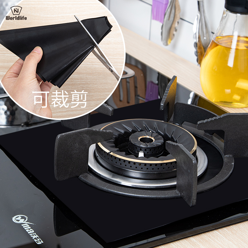 Japan high temperature resistant gas cooker anti-oil mat gas stove paper overall cabinet gas stove cushion anti-fouling patch cushion washable