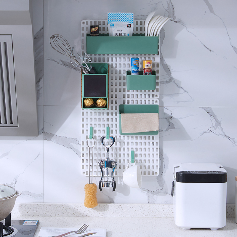 Hole-Free Dongle Board Shelve Shelf Kitchen Wall Storage Containing Floor Shelf Bathroom Finishing Display Decorated Wall Partition Wall