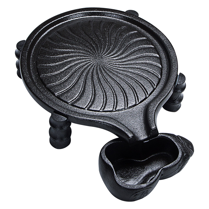 Stone mill black ceramic tea tray was home store drainage type restoring ancient ways kung fu tea tea dry mercifully contracted circular tray