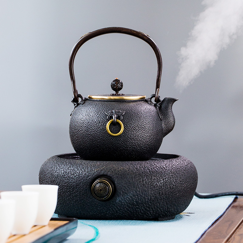 Gold cast iron pot of boiled tea kettle manual imitation in southern Japan tea stove teapot the boiled tea, the electric TaoLu suits for