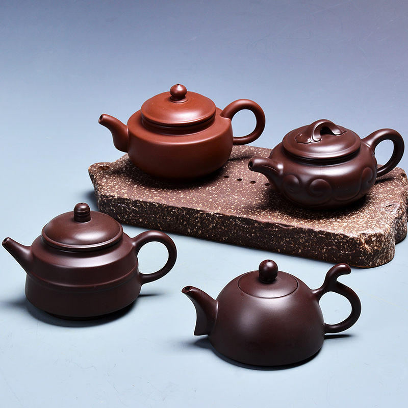 Undressed ore yixing purple sand kettle ball hole, xi shi manual black tea pu - erh tea kungfu tea teapot large stone