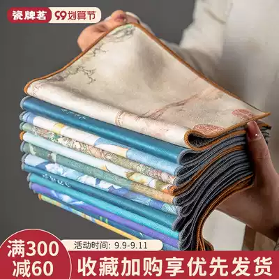 Suede tea cloth tea towel household tea table cloth water absorption does not fall hair kung fu tea table special towel tea ceremony accessories