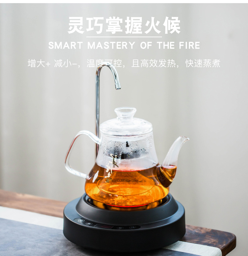 Automatic pumping TaoLu boiled tea machine home small heat resistant high temperature steam mercifully tea pot boil water electric tea stove.mute