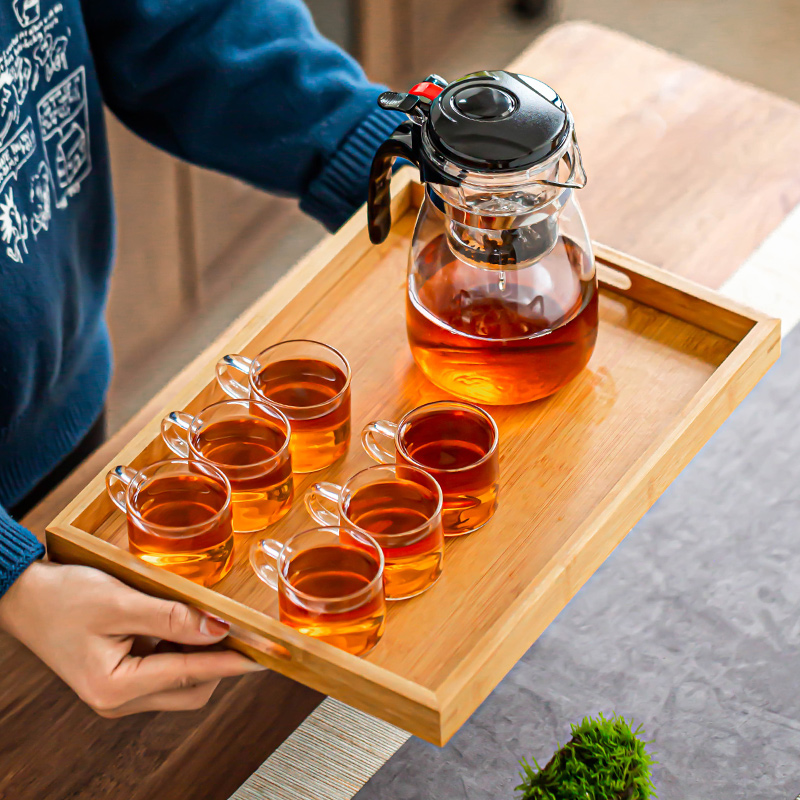 Floating Comfort Cup Tea Maker Cup Tea Cup Tea Water Separator Glass Teapot Filter High Temperature Resistant Cup of tea Set Home tea set