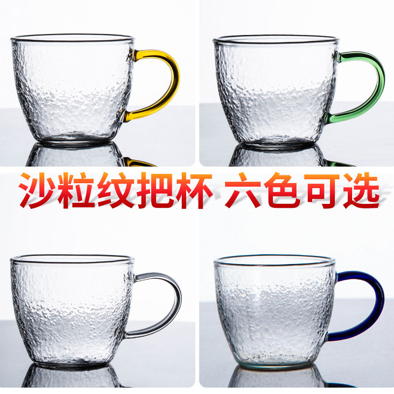 Heat Resistant Glass Tea Cup Pint Tea Cup Home Small Tea Bowl Day Style Hammer Tatongfu Tea With the thickening of the owner's cup of tea