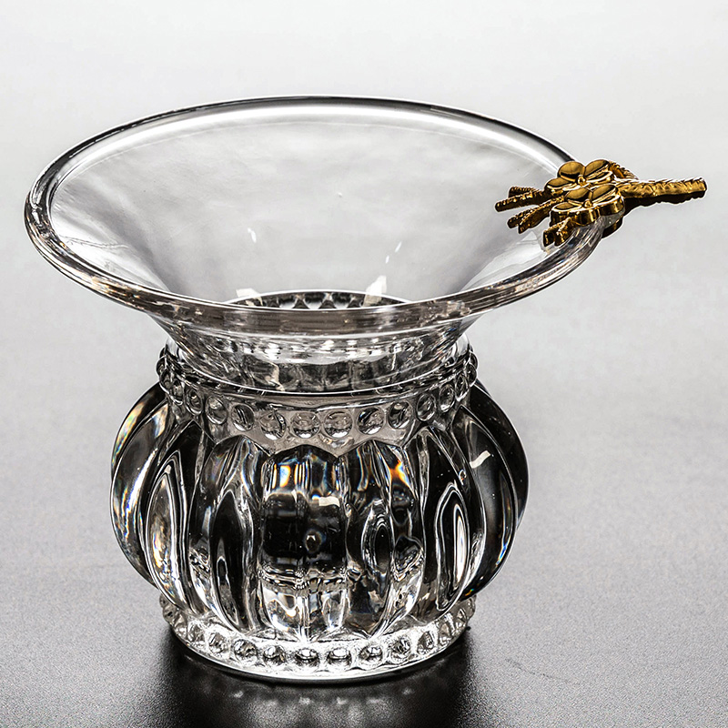 Transparent heat-resistant glass Tea leak filter Tea residue filter Tea bucket Gongfu Tea set Tea ceremony accessories Tea filter Tea partition