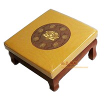 Four-legged worship chair Worship pad Worship Buddha pad Lotus home worship Buddha Solid wood home for Buddha worship stool Kneeling stool meditation pad