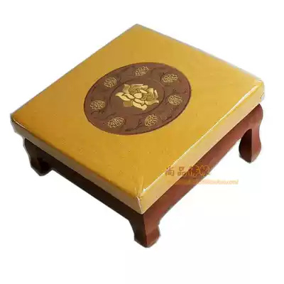 Four-legged worship chair Worship pad Worship Buddha pad Lotus household worship Buddha solid wood home for Buddha worship stool kneeling stool meditation pad