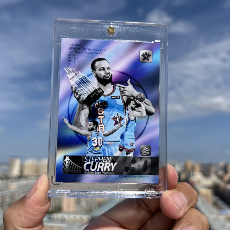 Original Stephen Curry Golden State Warriors LAOSHU Star Card Nba75 Great Superstar
