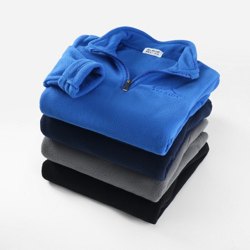 Children's autumn and winter style jacket head suede jacket CUHK boy gush thickened rocking grain suede long sleeve sweater girl submachine clothes-Taobao