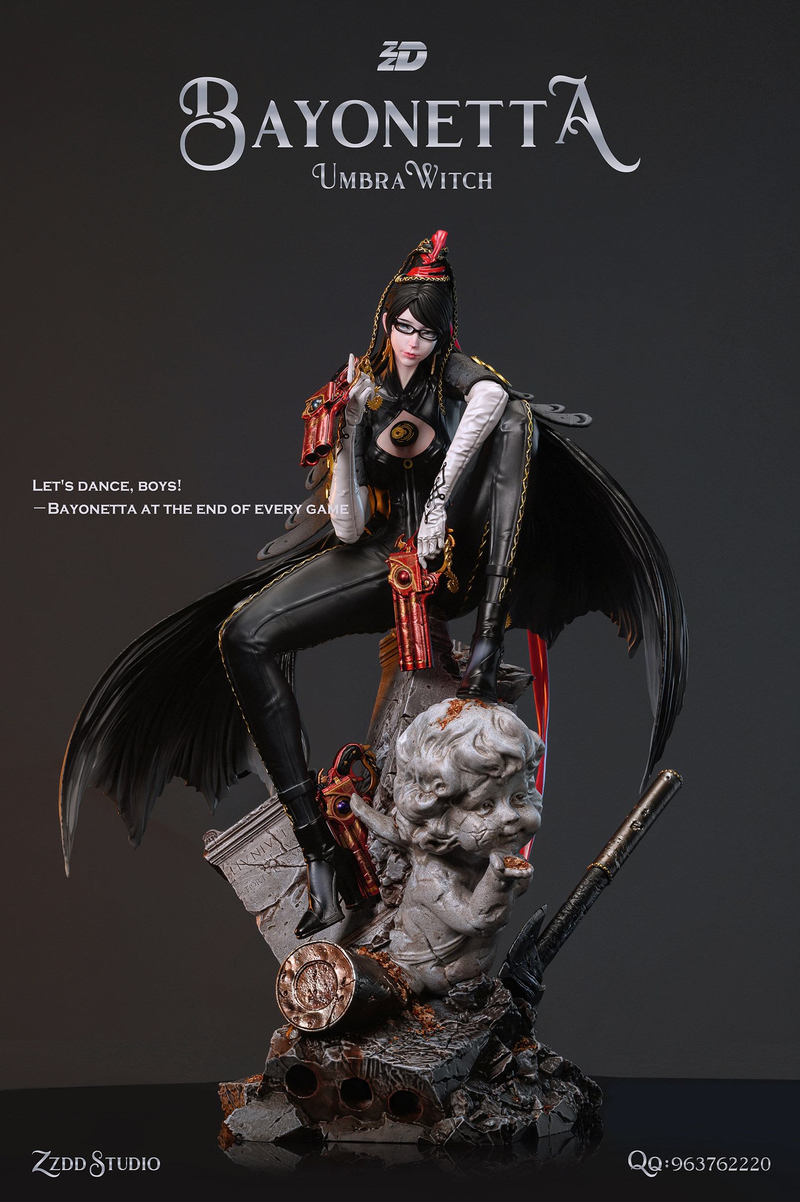ZZDD Studio Bayonetta 1/4 Bayonetta Cereza EX GK Resin Painted
