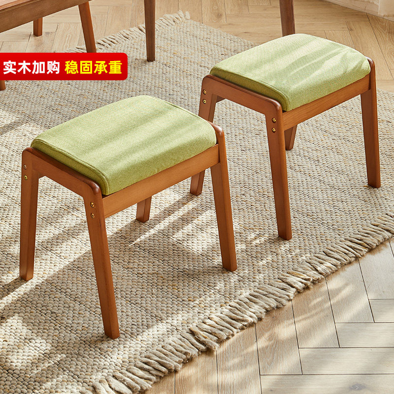 Changing shoes stool Home doorway Shoes Stool Solid Wood Strip Bench Bedroom Bed Tailstool Creative Table stool Sofa Stool