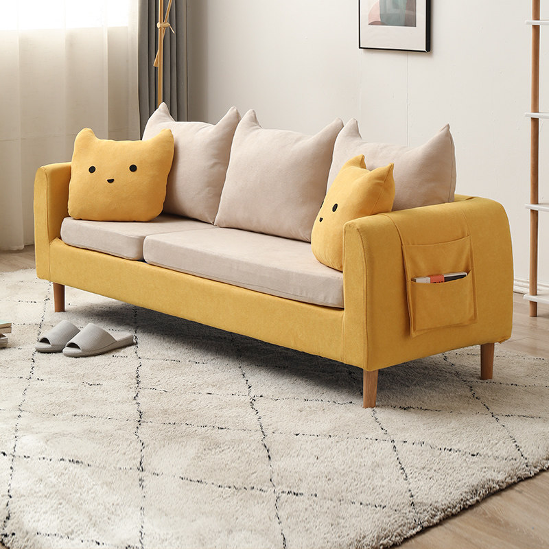 Sofa Small Family Style Living Room Double Cloth Art Minimalist Bedroom Rental Room Apartment With Clothing Shop Net Red Combined Sofa