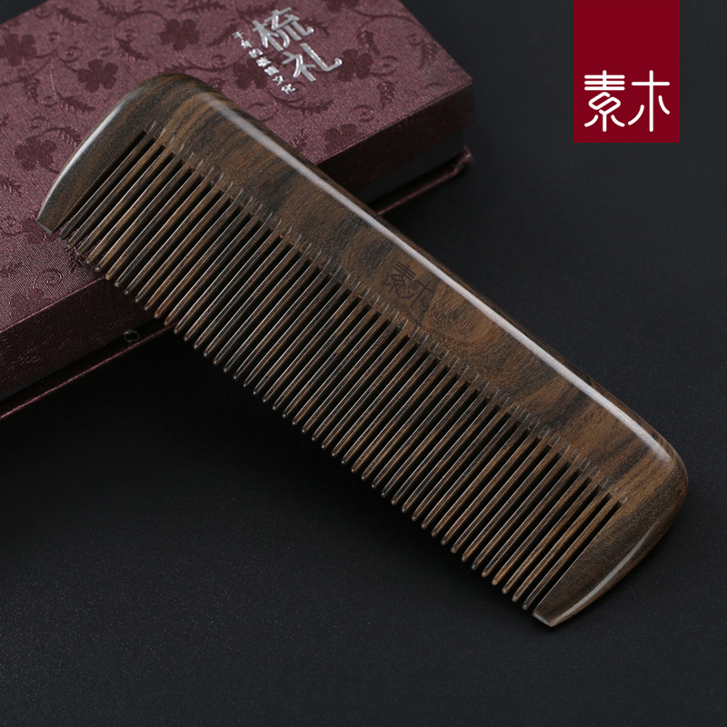 Plain wood natural Shen Guibao wood comb Natural comb anti-static female long hair special creative gift