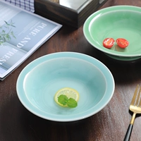 Longquan Celadon Home Plate китайская глубокая тарелка керамическая посуда 7 -дюймовый лепесток лотоса