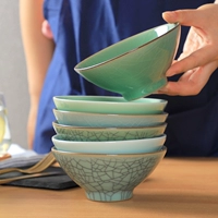 Douyu Bowl Homeving Ceramics Ice Crack 5 дюймов