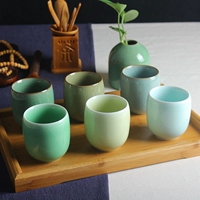 Longquan Kiln Ceramic Cup Кунг -фу чайная чашка Longquan Celadon Персонализированная домашняя чашка водяной чашки мастер чашки офиса