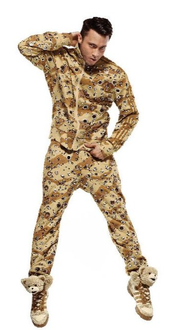 Потрясающие штаны Crystal Pole Porcel O27141 с тремя ногами от adidas x Jeremy Scott