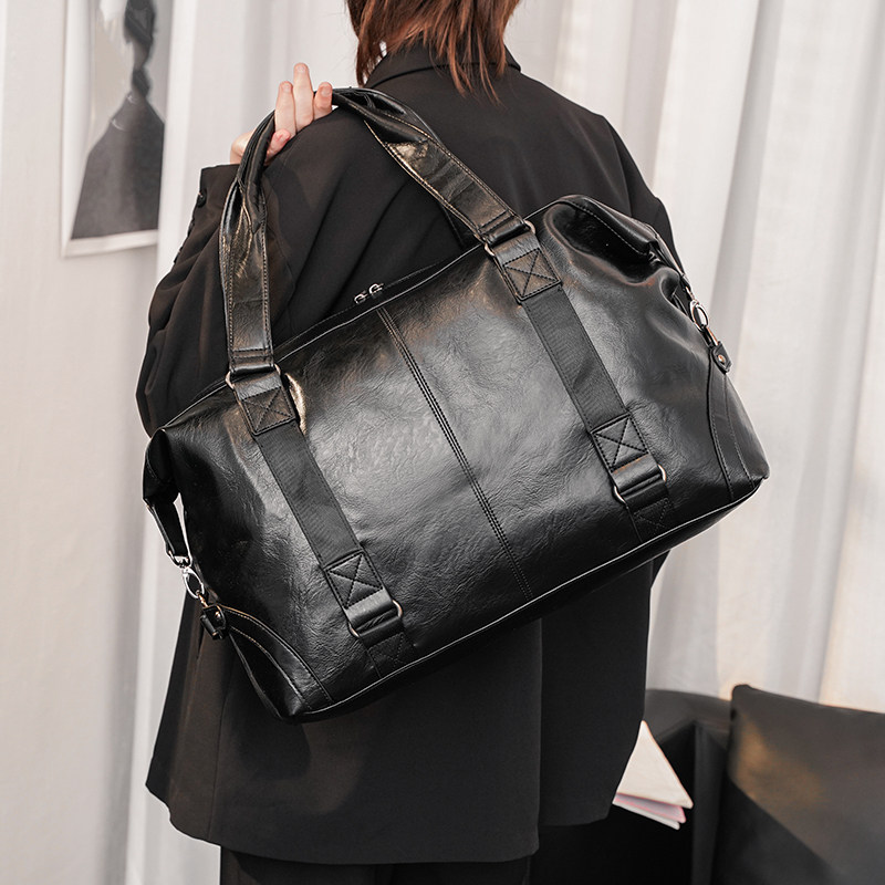 European Station Han Edition Men Genuine Leather Handbag Large Capacity Travel Bag Luggage Bag Cross Cabal Satchel Computer Bag