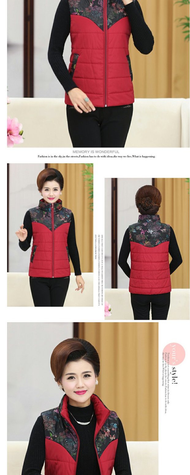 Áo vest mẹ Tang vest nữ mùa thu và áo khoác mùa đông xuống áo cotton nữ trung niên vest vest vest cỡ lớn áo phao trung niên