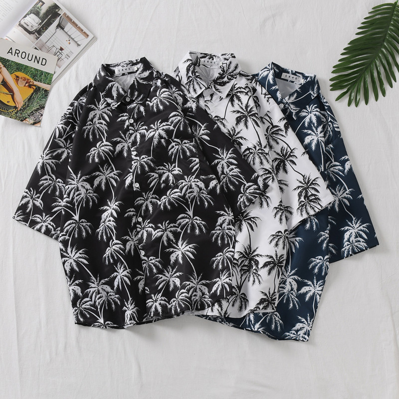 Hawaii Resort Couple Copper Coconut Tree Leaves Leaves Hawaii Resort Couple Clothing