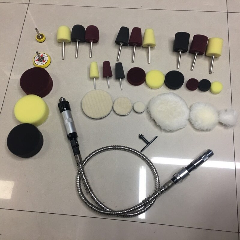 Imported polishing extension rod all-round professional detail polishing tool soft shaft M14 car beauty supplies electric - Taobao