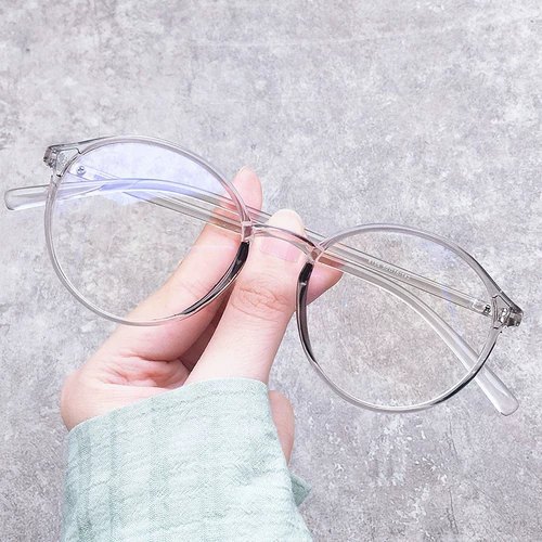 Xiaohongshu Ultra Light Tr Myopia Glasses Женщины могут быть оснащены круглой круглой кадром в корейской версии с круглая кадром