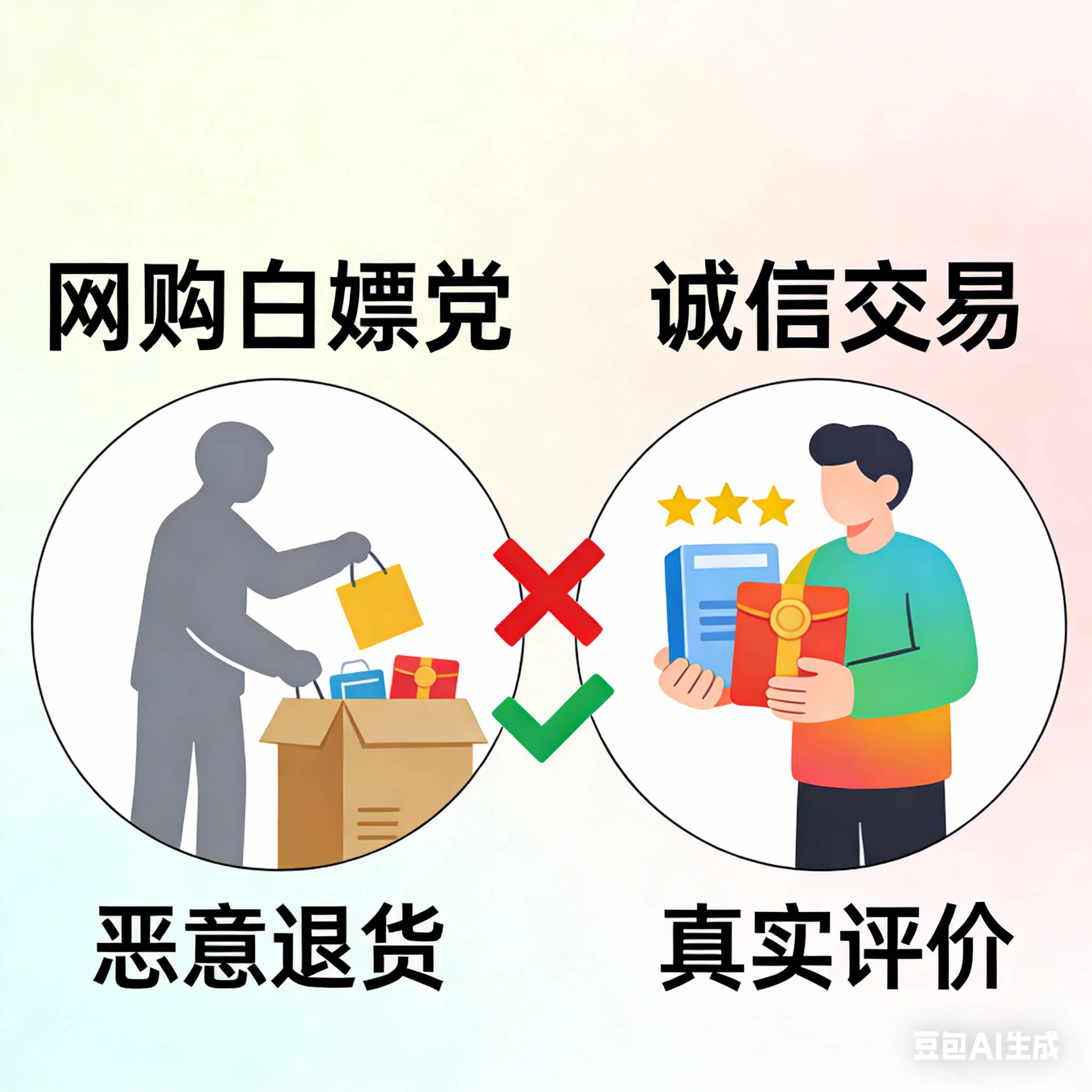 网购的“羊毛党”的4买4退，有违“诚信交易”吗？ - 话题PK - 淘江湖