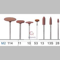  Swiss imported shank bullet rubber wheel Gold and silver wax-free polishing wheel Metal surface polishing polishing grinding tool