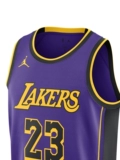 Nike Jordan Los Angeles Lakers мужской дышащий американский трикотаж быстросохнущий JORDAN NBA DO9530