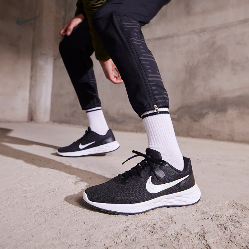 Nike Nike Official REVOLUTION 6 Women's Running Shoes Summer Barefoot Experience Mesh Shoes DC3729