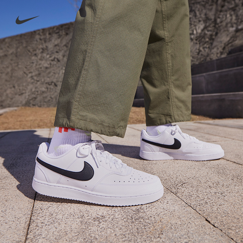 Nike Nike official COURT VISION Male Sneakers Breathable board shoes spring low to help classic comfort DH2987-Taobao