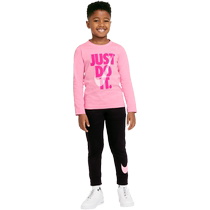 Nike Nike Official Children JUST DO IT Tddler Long рукава футболка и длинные брюки костюм Летний DJ3994