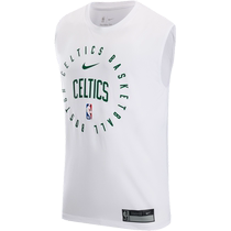 Nike official Boston Celtics NBA mens quick-drying sleeveless T-shirt new shooting uniform HF1855