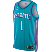 Jordan official Nike Jordan Charlotte Hornets DRI-FIT NBA Mens speed dry jersey DX8610