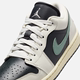 Jordan official Nike Jordan AJ1 women's sneakers embroidered sneakers low-top cushioning olive black clever DC0774