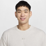 Nike, хлопковая комфортная футболка для отдыха, осенняя, с вышивкой