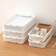 Short storage basket plastic thickened desktop finishing box living room snack storage basket bedside small items storage tool