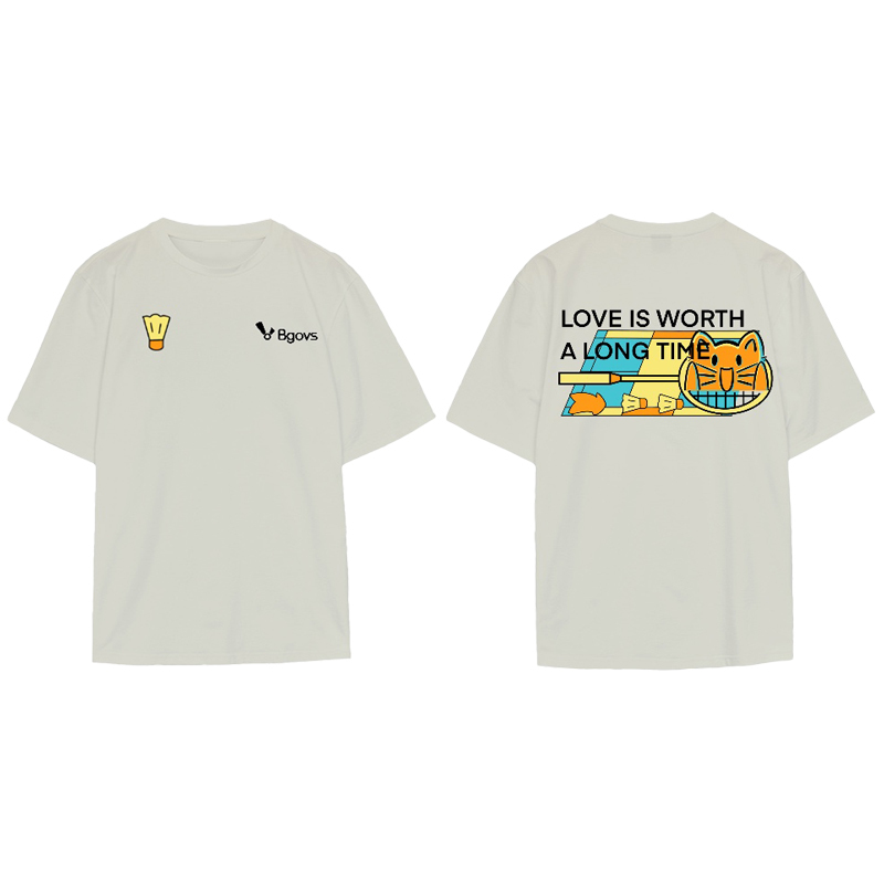 2025 Korean Spring and Summer New Product Bgovs Badminton Uniforms for Men and Women, Casual Quick-Drying, Lightweight T-Shirts, Sports Short Sleeves
