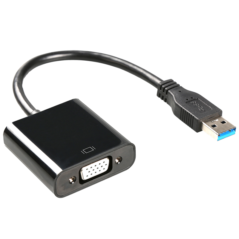 usb để vga chuyển đổi vga HD cáp adapter usb đồ họa máy tính bên ngoài mở rộng màn hình vga chuyển cáp - USB Aaccessories quạt mini xiaomi