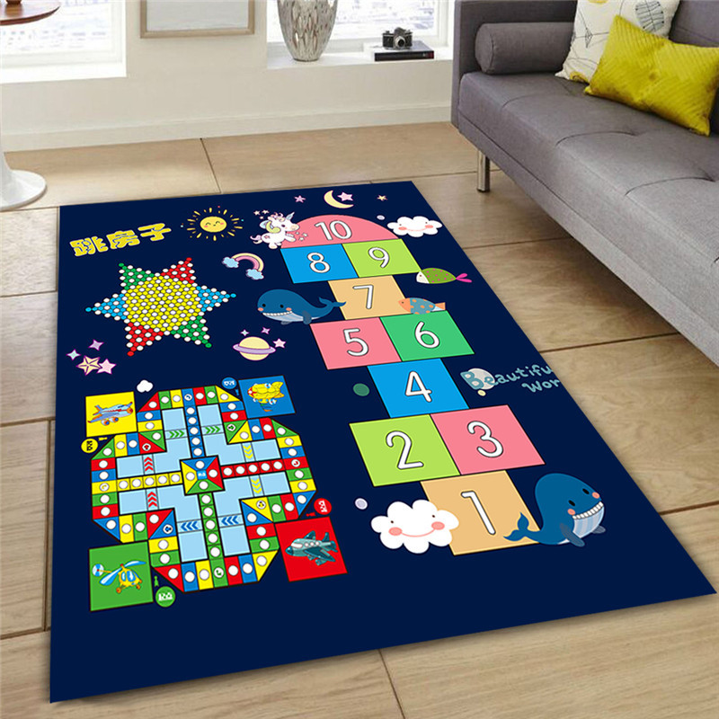 Cartoon children's carpet flying chess crawling mat alphabet kindergarten classroom early education nursery center reading area mat