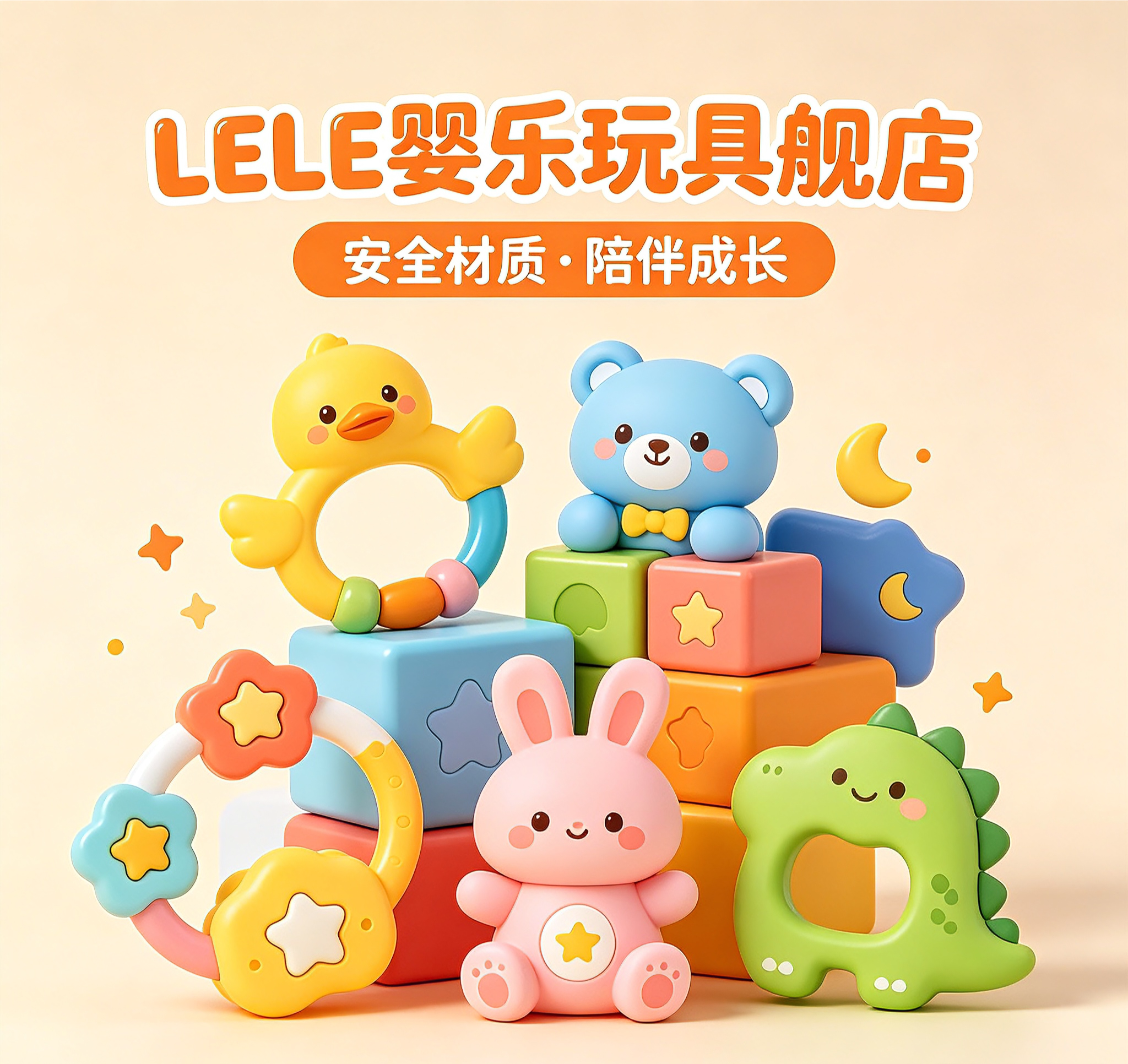 LELE婴乐玩具舰店的LOGO