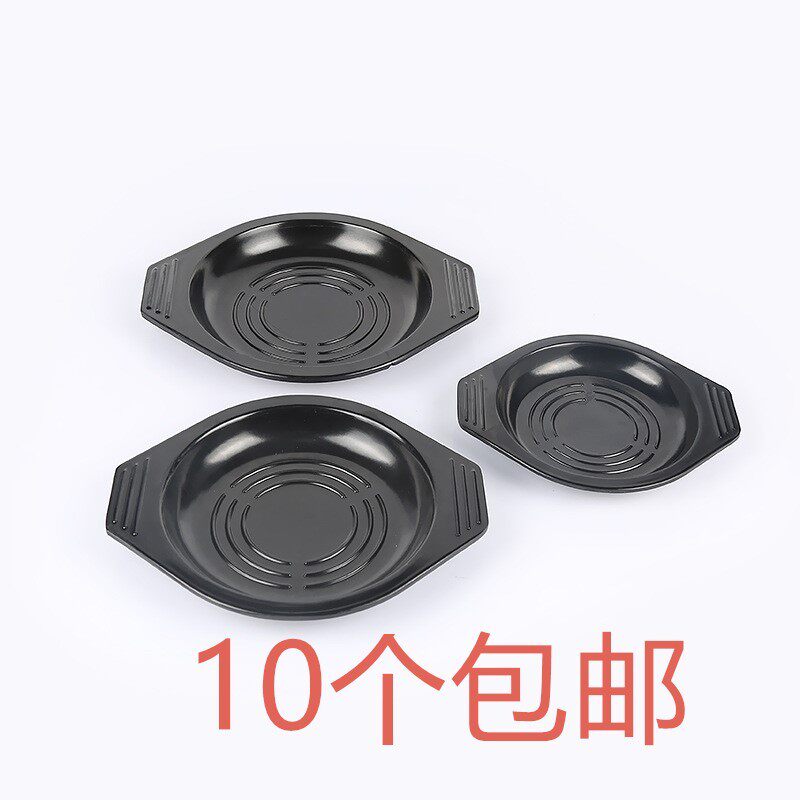 High temperature casserole tray base tomimine pad thickness insulation and hot-insulation cushion commercial black dish
