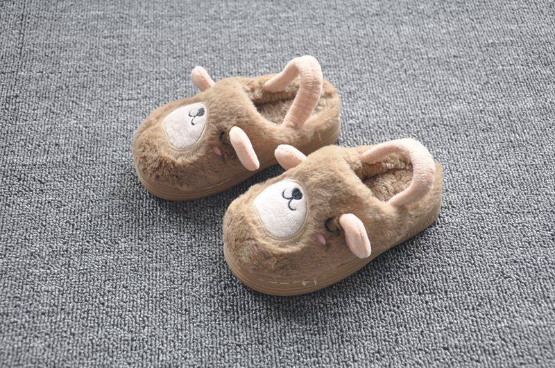 Pantoufles enfants en autre HAPPY pour hiver - semelle caoutchouc - Ref 1032502 Image 9